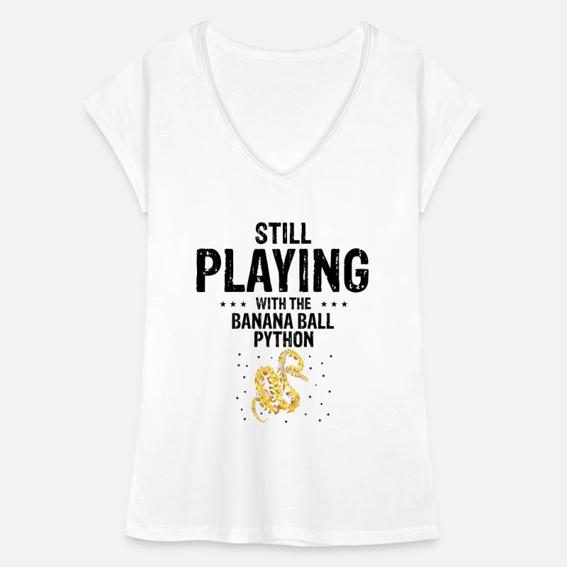 King python design pour les amateurs de serpents T-shirt vintage Femme