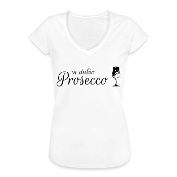 In dubio Prosecco, Party, JGA, Mädelsabend - Frauen Vintage T-Shirt - Weiß - Vorne
