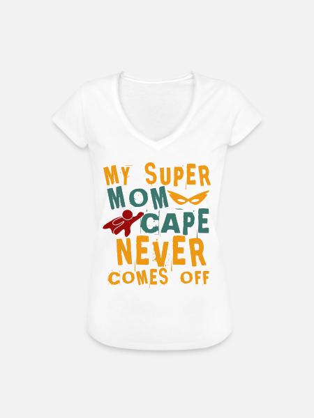 Supermama - Frauen Vintage T-Shirt - Weiß