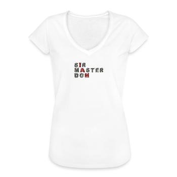 I AM SIR MASTER DOM BDSM bdsm bondage oben sub - Frauen Vintage T-Shirt - Weiß - Vorne
