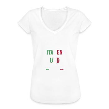 Italiener Italien - Frauen Vintage T-Shirt - Weiß - Vorne