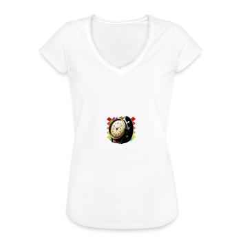 Ich mag Vintage Uhren Armbanduhren Uhrensammler - Frauen Vintage T-Shirt - Weiß - Vorne