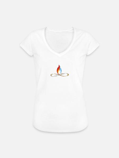 Twin Flame Infinity - Frauen Vintage T-Shirt - Weiß