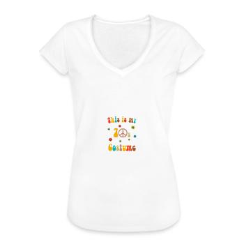 This Is My 70s Costume - Frauen Vintage T-Shirt - Weiß - Vorne