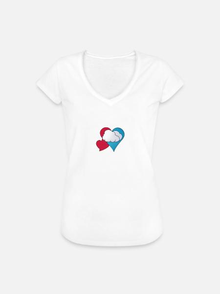 Hertz - Frauen Vintage T-Shirt - Weiß