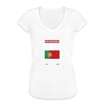 Portugiesen Deutschland Portugal - Frauen Vintage T-Shirt - Weiß - Vorne