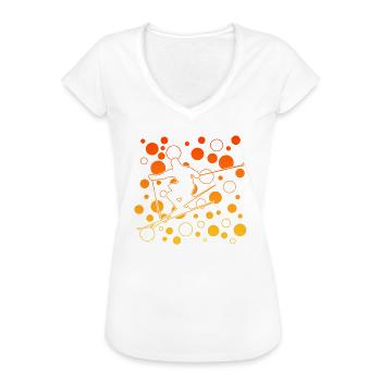 skiing - ski fahren - skier - ski - Frauen Vintage T-Shirt - Weiß - Vorne