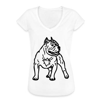 bullypitbull_1 - T-shirt vintage Femme - blanc - Devant - Danielle (179cm)