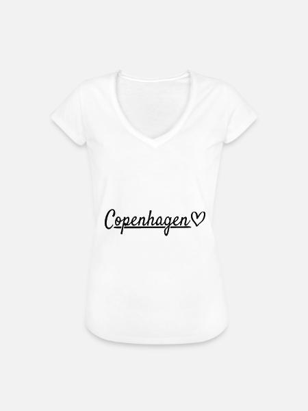 Kopenhagen - Frauen Vintage T-Shirt - Weiß
