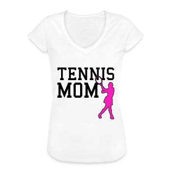tennis mom - Frauen Vintage T-Shirt - Weiß - Vorne - Danielle (179cm)