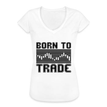 Trading - Women's Vintage T-Shirt - white - Front - Danielle (179cm)