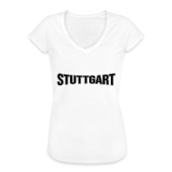Stuttgart - Women's Vintage T-Shirt - white - Front - Danielle (179cm)