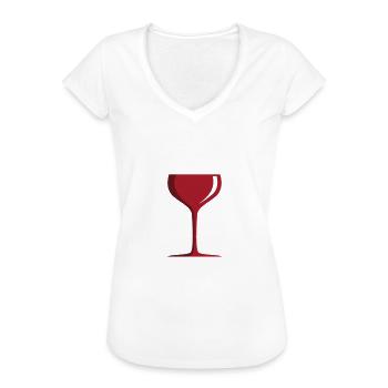 It's Wine Time Rotweinliebhaber - Frauen Vintage T-Shirt - Weiß - Vorne