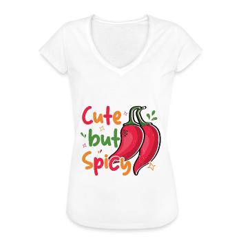 Chili-Pfeffer - Frauen Vintage T-Shirt - Weiß - Vorne