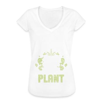 Weed Coffee Cannabis Stoner Koffein Ganja - Frauen Vintage T-Shirt - Weiß - Vorne