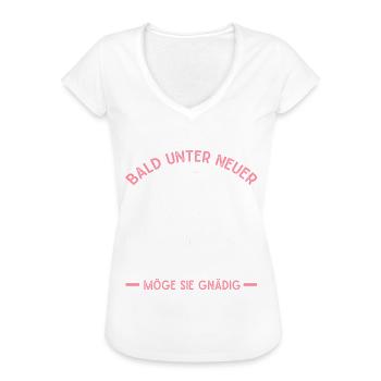 Der Bräutigam Lustiges Junggesellenabschied - Frauen Vintage T-Shirt - Weiß - Vorne