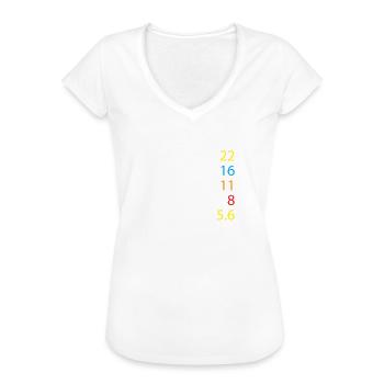 Fotografie - Kamera Blende Fotograf Foto Geschenk - Frauen Vintage T-Shirt - Weiß - Vorne