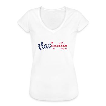 Nashville Country Musik USA Tennessee Geschenk - Frauen Vintage T-Shirt - Weiß - Vorne