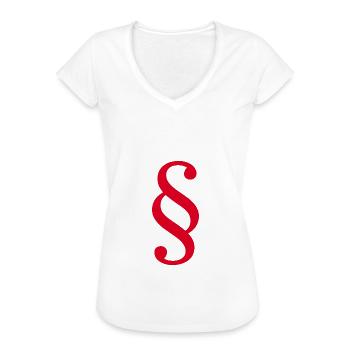 Jura Rechtsanwalt Paragraph Jurist Gericht Gesetz - Frauen Vintage T-Shirt - Weiß - Vorne