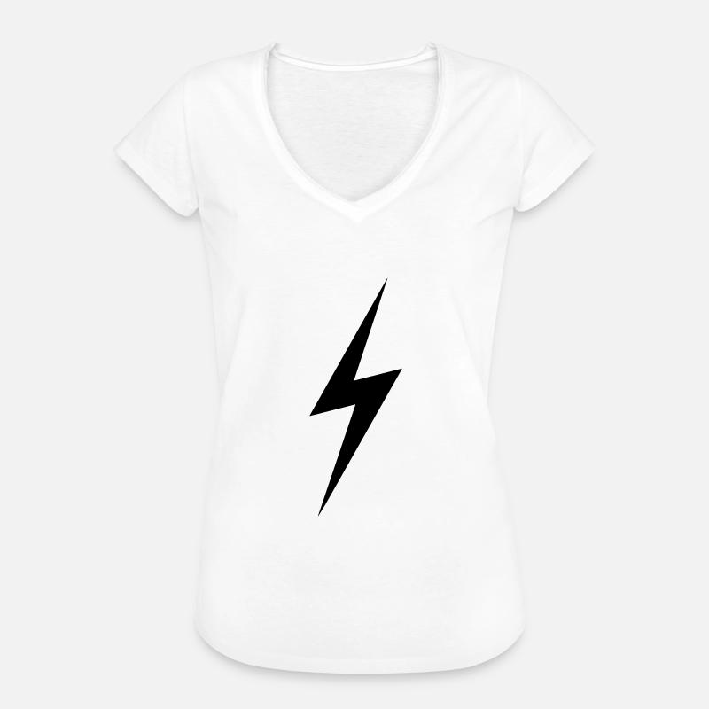 lightening3 - Women's Vintage T-Shirt - white