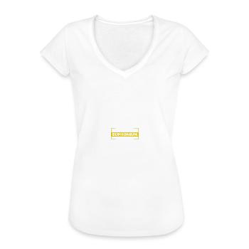 Tiefes Blech Marschieren Bariton Euphonium - Frauen Vintage T-Shirt - Weiß - Vorne