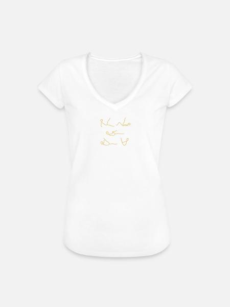 iYpsilon Pilates Gruppe - Frauen Vintage T-Shirt - Weiß