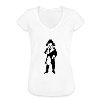 Napoléon - T-shirt vintage Femme - blanc - Devant - Danielle (179cm)