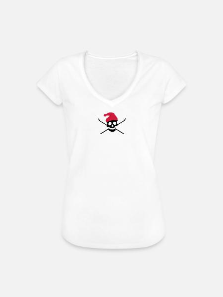 Ski - Frauen Vintage T-Shirt - Weiß
