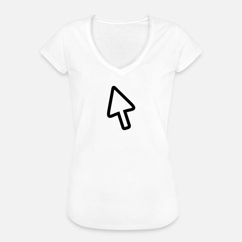 Mouse pointer mouse computer gift for gamers - Women's Vintage T-Shirt - white
