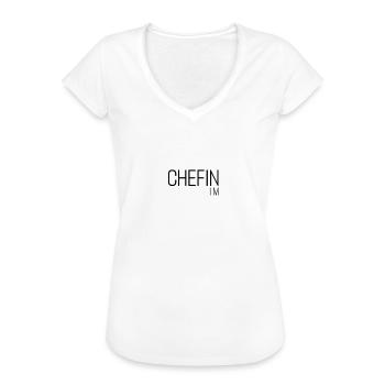 chefin stall Pferd reitverein Reiterhof - Frauen Vintage T-Shirt - Weiß - Vorne