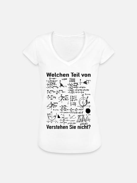 Mathe Witz - Mathematiker Mathematik Lehrer - Frauen Vintage T-Shirt - Weiß