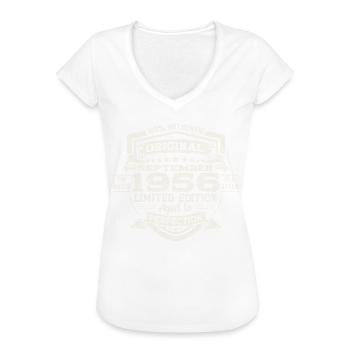 Original September Vintage 1956 Geburtstag Lustig - Frauen Vintage T-Shirt - Weiß - Vorne