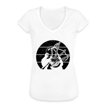 Sloth Bagpipe Player Sloth Bagpipe Musician Bagpip - Frauen Vintage T-Shirt - Weiß - Vorne