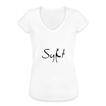 Sylt - Women's Vintage T-Shirt - white - Front - Danielle (179cm)