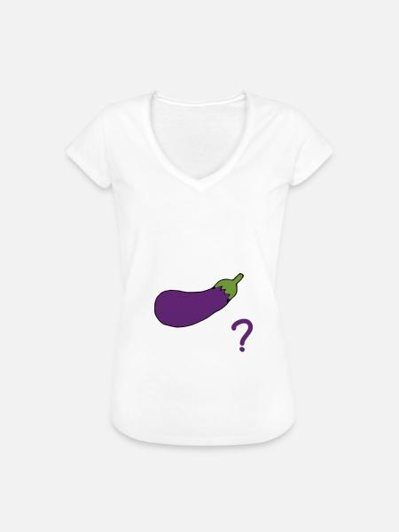 Avocado, Flirt, Zweideutig - Frauen Vintage T-Shirt - Weiß