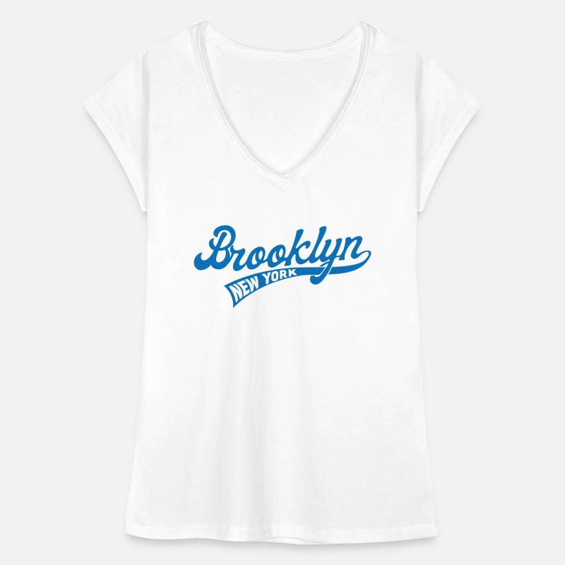 Hometown Brooklyn, Baseball Script Women's Vintage T-Shirt