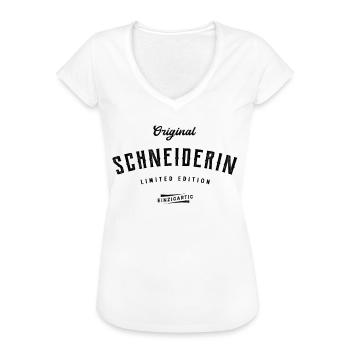 Schneider Original Schneiderin Nähen Schneider - Frauen Vintage T-Shirt - Weiß - Vorne - Danielle (179cm)