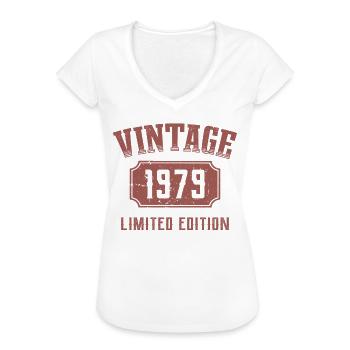 43 jaar 43e verjaardag Limited Edition 1979 - Vrouwen Vintage T-shirt - wit - Voor