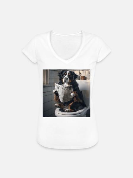 Berner Sennenhund - Frauen Vintage T-Shirt - Weiß