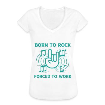 Rock Rocker Rockmusik Musiker - Frauen Vintage T-Shirt - Weiß - Vorne