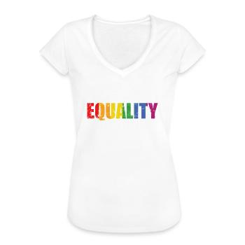 Equality hurts no one LGBT Pride - Frauen Vintage T-Shirt - Weiß - Vorne