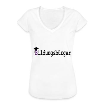 Education Buerger - T-shirt vintage Femme - blanc - Devant - Danielle (179cm)