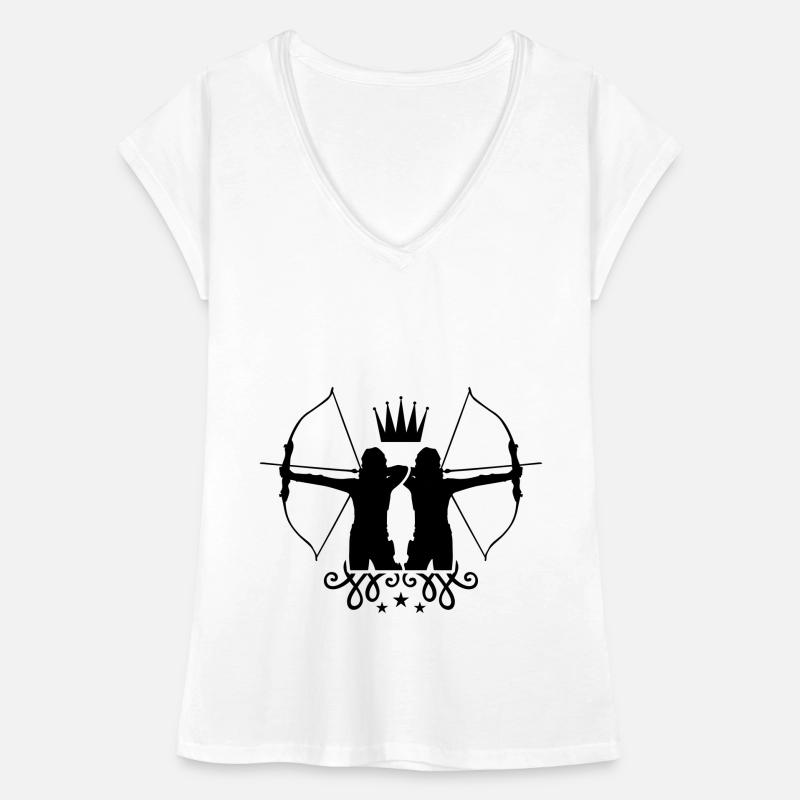 bogenschießen Pfeil Bogen Frauen Vintage T-Shirt