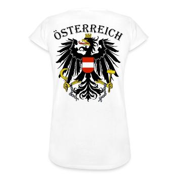 Österreich Österreich Austria Wappen Adler Patriot - Frauen Vintage T-Shirt - Weiß - Hinten - Danielle (179cm)