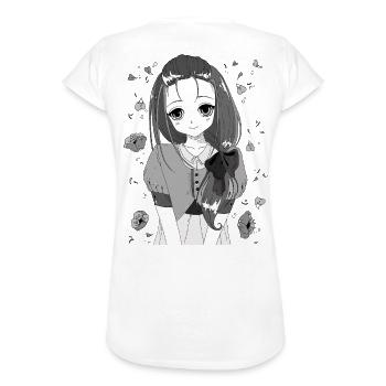 manga - Frauen Vintage T-Shirt - Weiß - Hinten