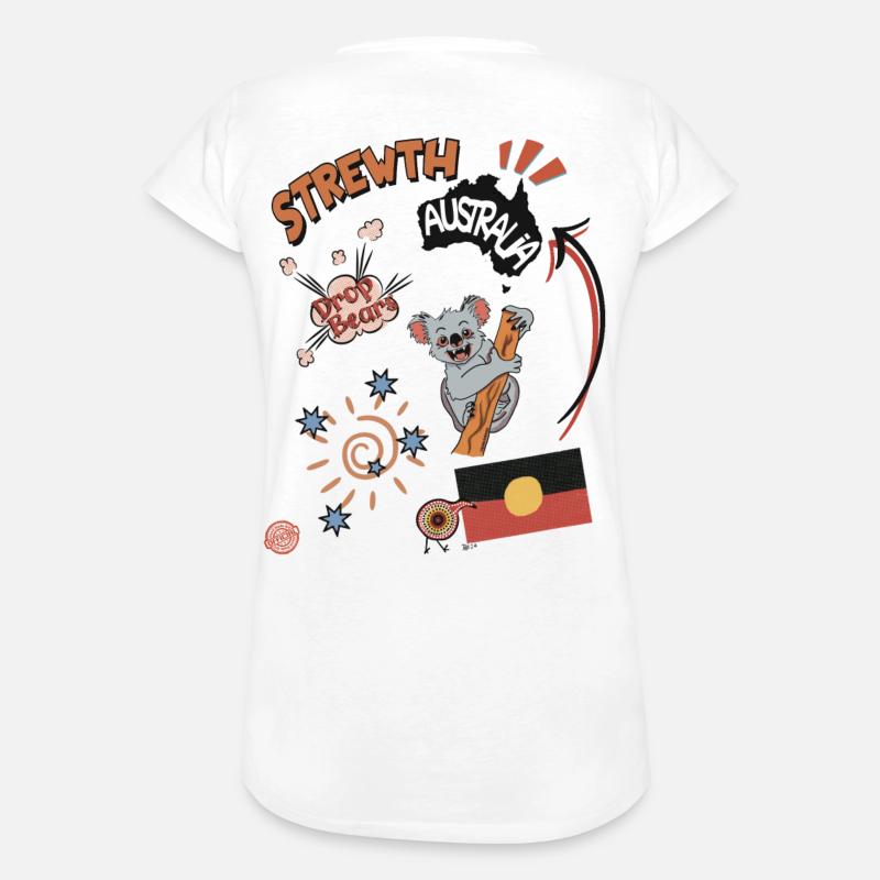 Strewth, Australie - T-shirt vintage Femme - blanc