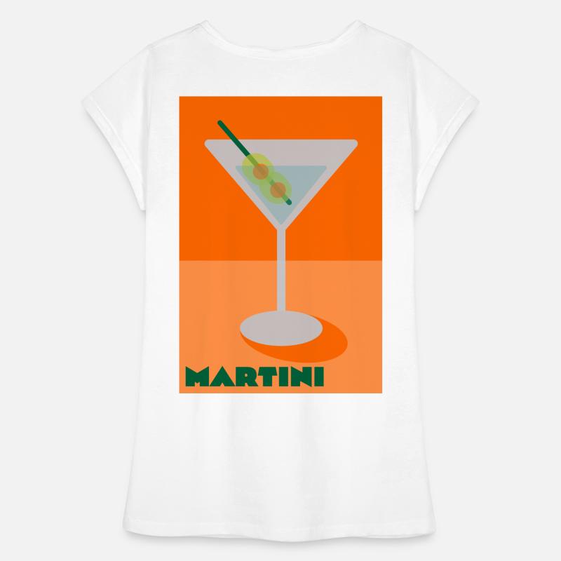 Imprimé Martini T-shirt vintage Femme