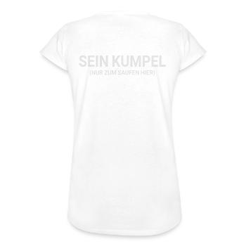 JGA Junggesellenabschied - Er heiratet - Kumpel - Frauen Vintage T-Shirt - Weiß - Hinten