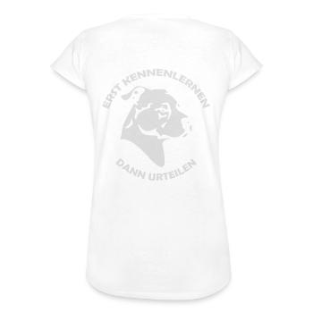 (133) Staffordshire kennenlernen - Frauen Vintage T-Shirt - Weiß - Hinten