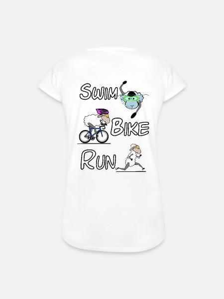 Triathlon - Frauen Vintage T-Shirt - Weiß